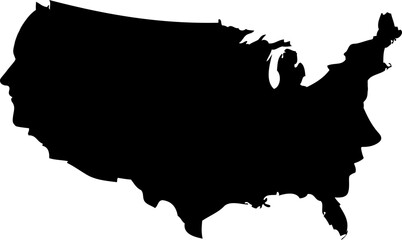 USA map. vector file	