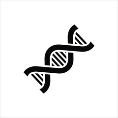 DNA icon. Line genetic symbol. Vector illustration for web design, isolated on white background.
