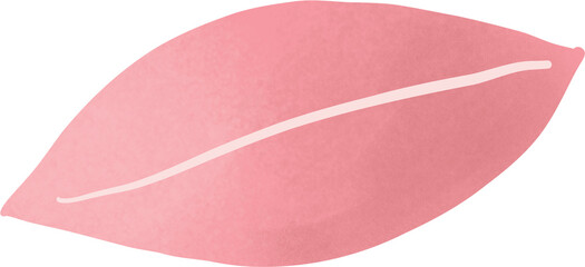 pink Korean traditional rice cake Songpyeon illustration