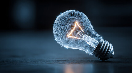 Hyperrealistic visualization of creative ideas forming through a glowing digital network, symbolizing global connection, innovation, and the fusion of technology with human imagination and insight.