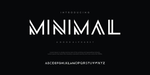 Abstract alphabet letters font logo classic minimal fashion designs. Typography modern sans fonts and number for logo brand. vector illustration
