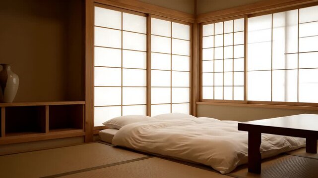 Traditional Japanese Room Interior Stillness