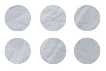 Round Shape Sticker Mockup For PSD Template 