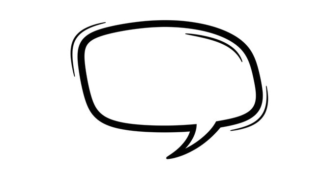 Speech Bubble Icon Blank Dialogue Balloon for Communication and Messaging Design