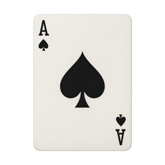 PNG Ace of spades card design.