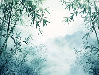 Zhulin Wushan Scenic Background Picture