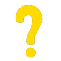 ハテナアイコン　黄色