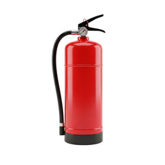 Safety Fire Extinguisher Isolated on Transparent Background for Industrial Protection
