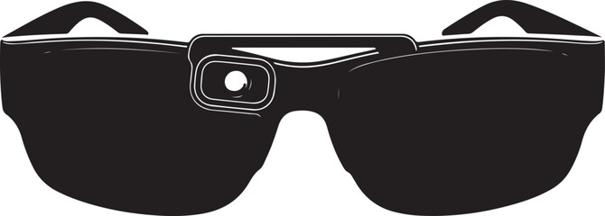 Smart Glasses Wearable Technology Innovation Design Concept Futuristic Eyewear Silhouette Modern Device