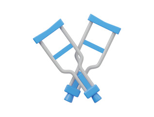 Curtches  icon 3d render illustration