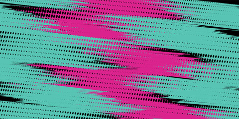 Car sticker wrap banner abstract sporty lines pink blue greenish grunge color combination brush storm thunder pattern racing motorsport. grungy style rally flag background for motor or auto sport