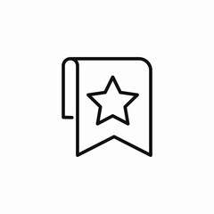 favorite star bookmark icon sign vector