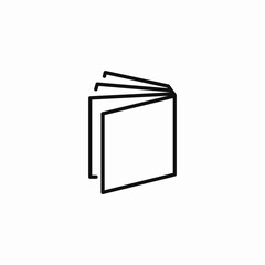open book pages icon sign vector