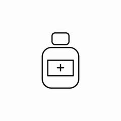 rounded bottle cross icon sign vector