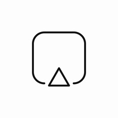 screen cast display icon sign vector