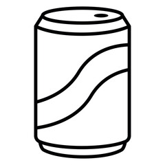 Soda Can Icon – Refreshing Drink Vector Illustration