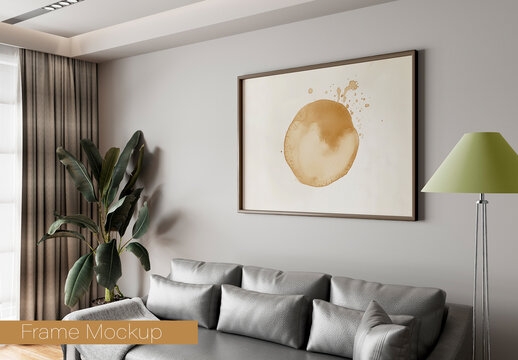 Interior Wall Art Frame Mockup