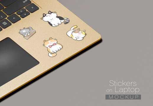 Notebook Sticker Mockup