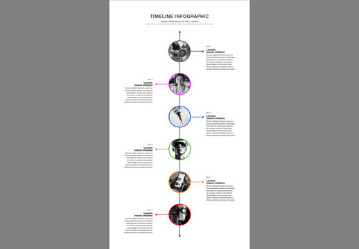 Vertical Timeline Infographic Template