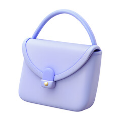 A 3d render of a modern luxury purse, tote bag, or handbag.