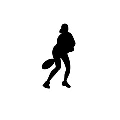 squash player silhouette