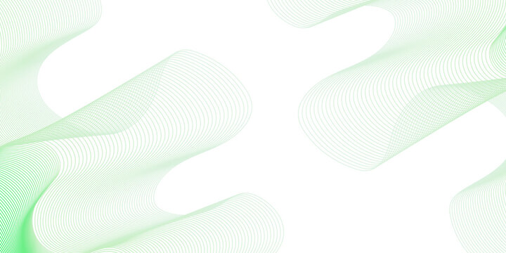 Abstract floral wave pattern with light green texture and butterflies