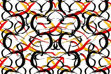 Decorative abstract artistic texture. Seamless artistic texture of red and black in a pattern for decorating fabric and paper