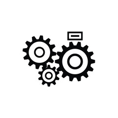 Interlocking gears symbolizing teamwork collaboration and mechanical engineering processes