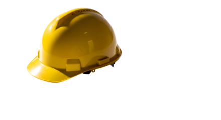 Yellow Hard Hat or Safety Helmet Isolated on White Background