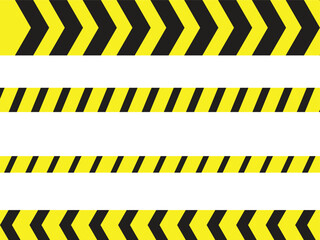 Chevron Warning Pattern &ndash; Black and Yellow Safety Stripes for Industrial and Caution Signage
