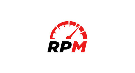 RPM Racing Badge — Speed and Power Logo