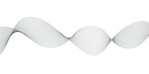 Abstract gray blend wave curve line and white background texture. digital frequency track equalizer. modern abstract glowing wave background.	

