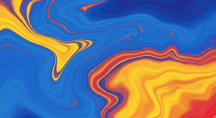 Abstract fluid art with vibrant colors and swirling patterns for creative designs