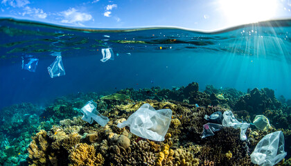 美しい海に漂うプラスチックごみが象徴する深刻な海洋汚染の現実