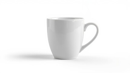 white mug white background clean