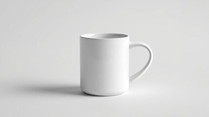 white mug white background clean