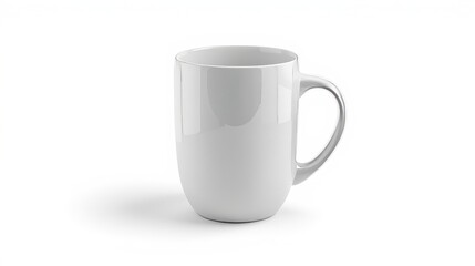 Obraz premium white mug white background clean