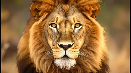 A striking close-up transition from a beautiful woman with curly red hair and freckles to a majestic lion. Concept of inner strength and nature.