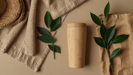 natural tooth brush from bamboo product photo aesthetic