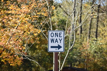 no way direct warning sign