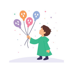 Ghost Balloons, floating white spooky balloons