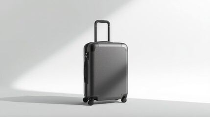 photo of a travel suitcase product white background