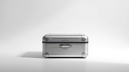 photo of a travel suitcase product white background