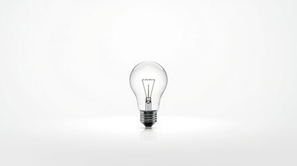 LED Light Bulb Isolated on White Background