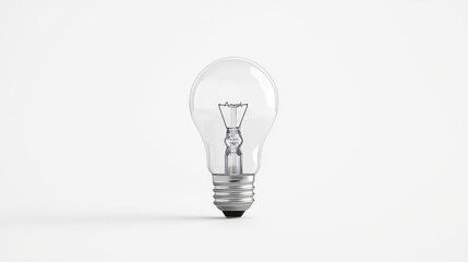 LED Light Bulb Isolated on White Background
