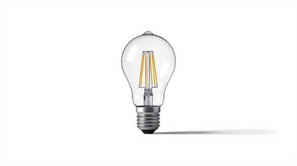LED Light Bulb Isolated on White Background