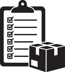 Clipboard Checklist Box Packing List Inventory Shipping Inspection Delivery Order