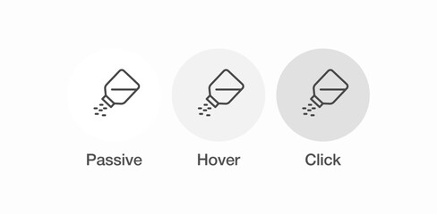 pouring ingredient spice icon sign vector