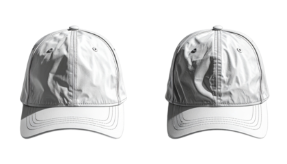 Fashion Hat Collection – Two Stylish Wide-Brim Variations Isolated on White Background