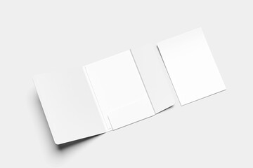 A4 Folder with Letterhead Mockup